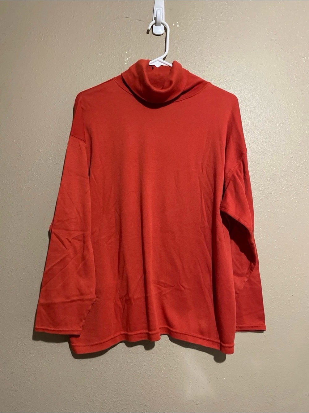 Burnt Orange Turtleneck Long Sleeve Top Shirt Women’s XL 22/24